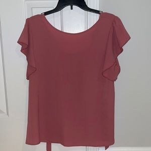 SHEIN Tie Back Butterfly Sleeve Blouse